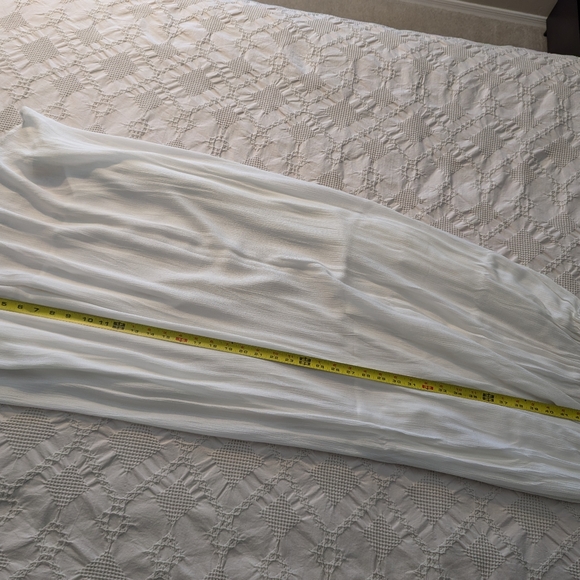 Aakaa White Linen Long Dress - Picture 7 of 8